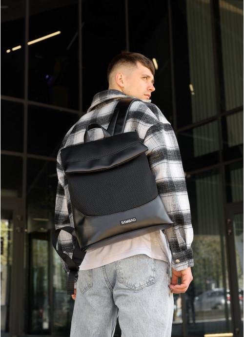 Міський рюкзак чоловічий Sambag з кишенею для ноутбука Чорний (5020311437)
