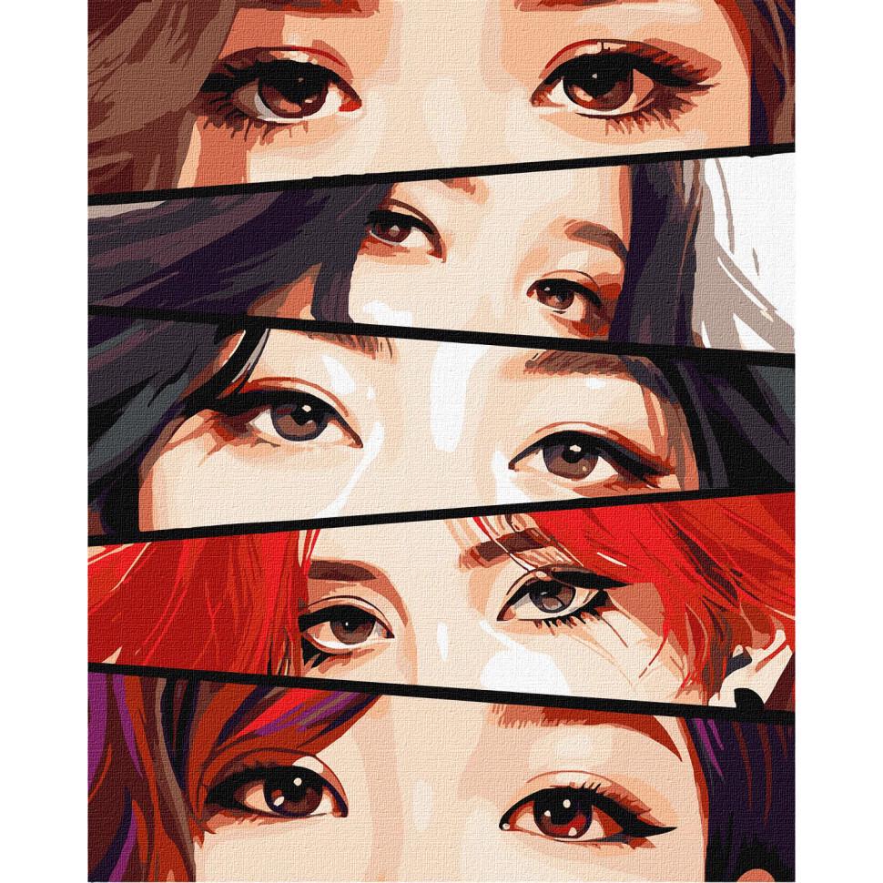 Картина за номерами Ideyka Чарівні очі KHO8400 40x50 см (RLT39648)