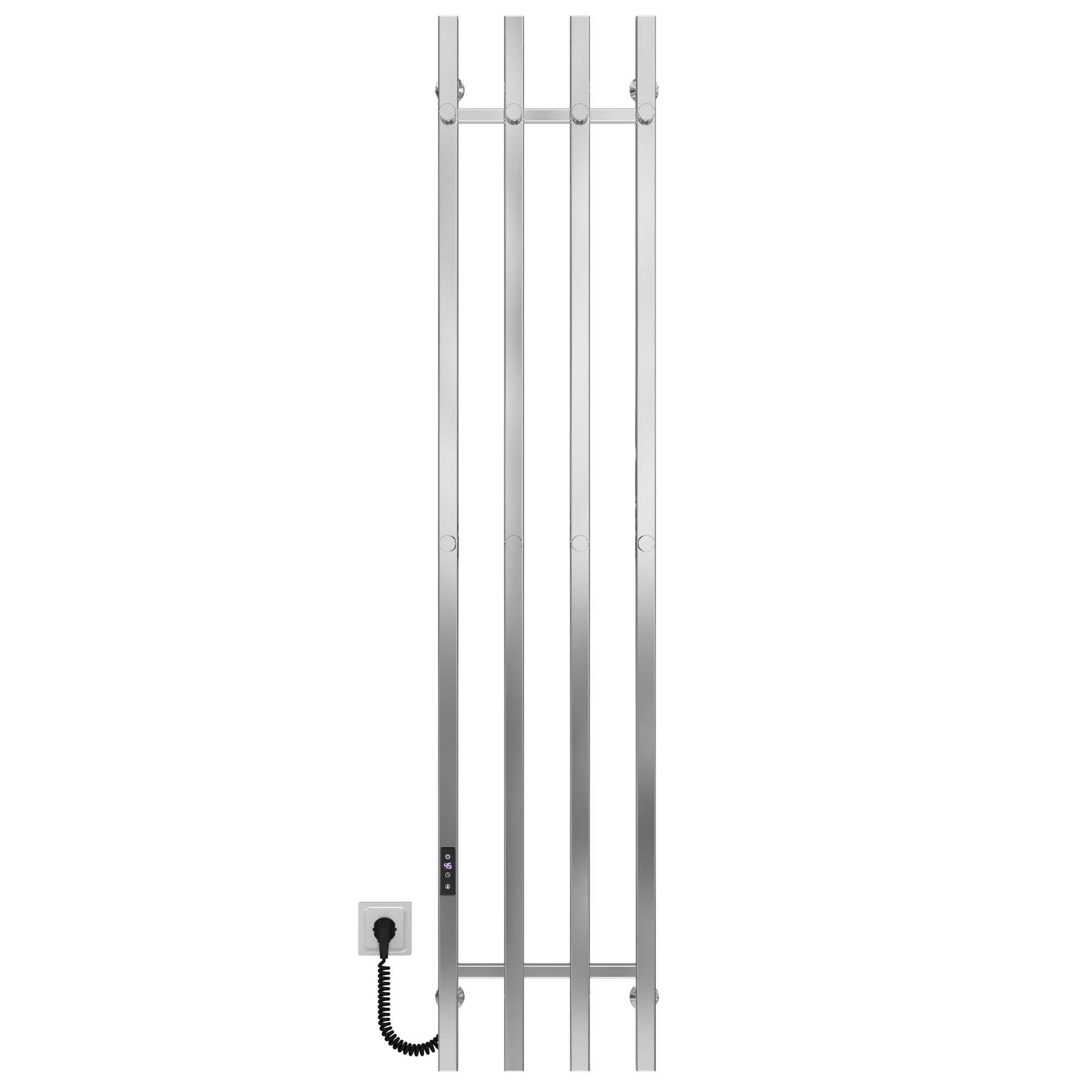 Рушникосушарка електрична Deffi Split П4 JD04 ліве підключення нержавіюча сталь 300х1600 мм Хром (A.SP.160.30.4.E.C.L.2)