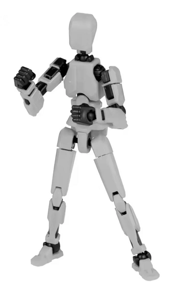 Конструктор робот Dummy 13 подвижная фигурка с оружием Серый (1174)