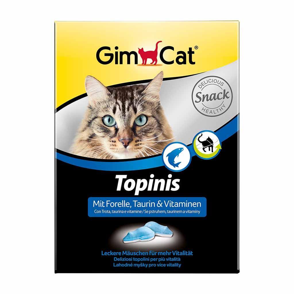 Лакомство для кошек GimCat в виде мышек с форелью 180 таб. 220 г (1162214522)
