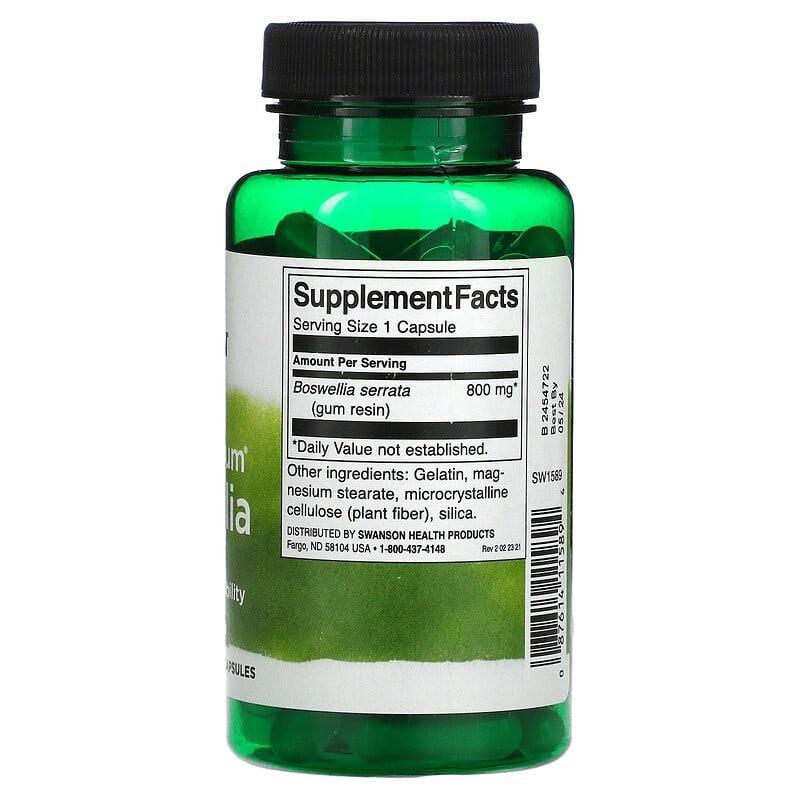 Босвеллия 800 мг Swanson Boswellia для здоровья и подвижности cуставов 60 капс. (2118064869) - фото 2