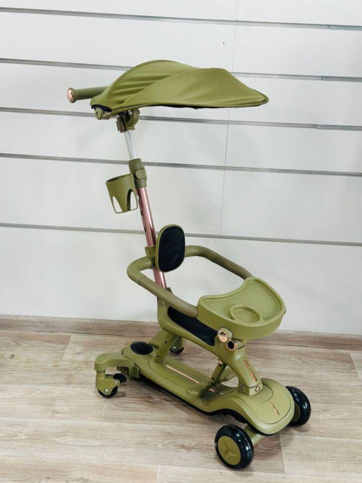 Самокат детский Maraton 4in1 X2 Оливковый