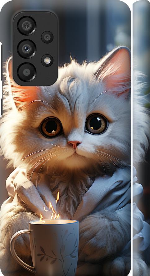 Чехол на Samsung Galaxy A33 5G A336B White cat (5646m-2584-42517)