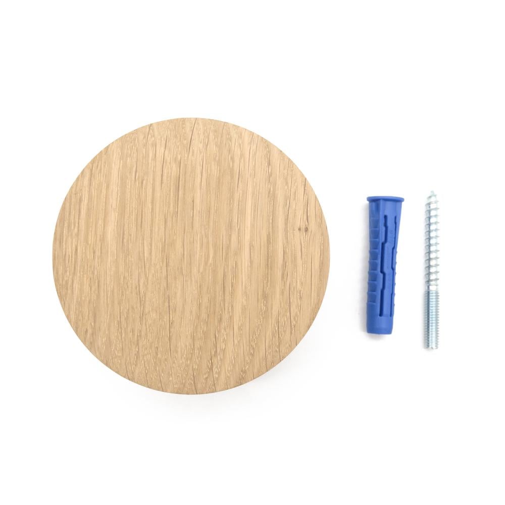 Гачок дерев'яний меблевий для одягу ø90 мм 1 шт. Дуб (48904) - фото 5 Гачок дерев'яний меблевий для одягу ø90 мм 1 шт. Дуб (48904) - фото 5