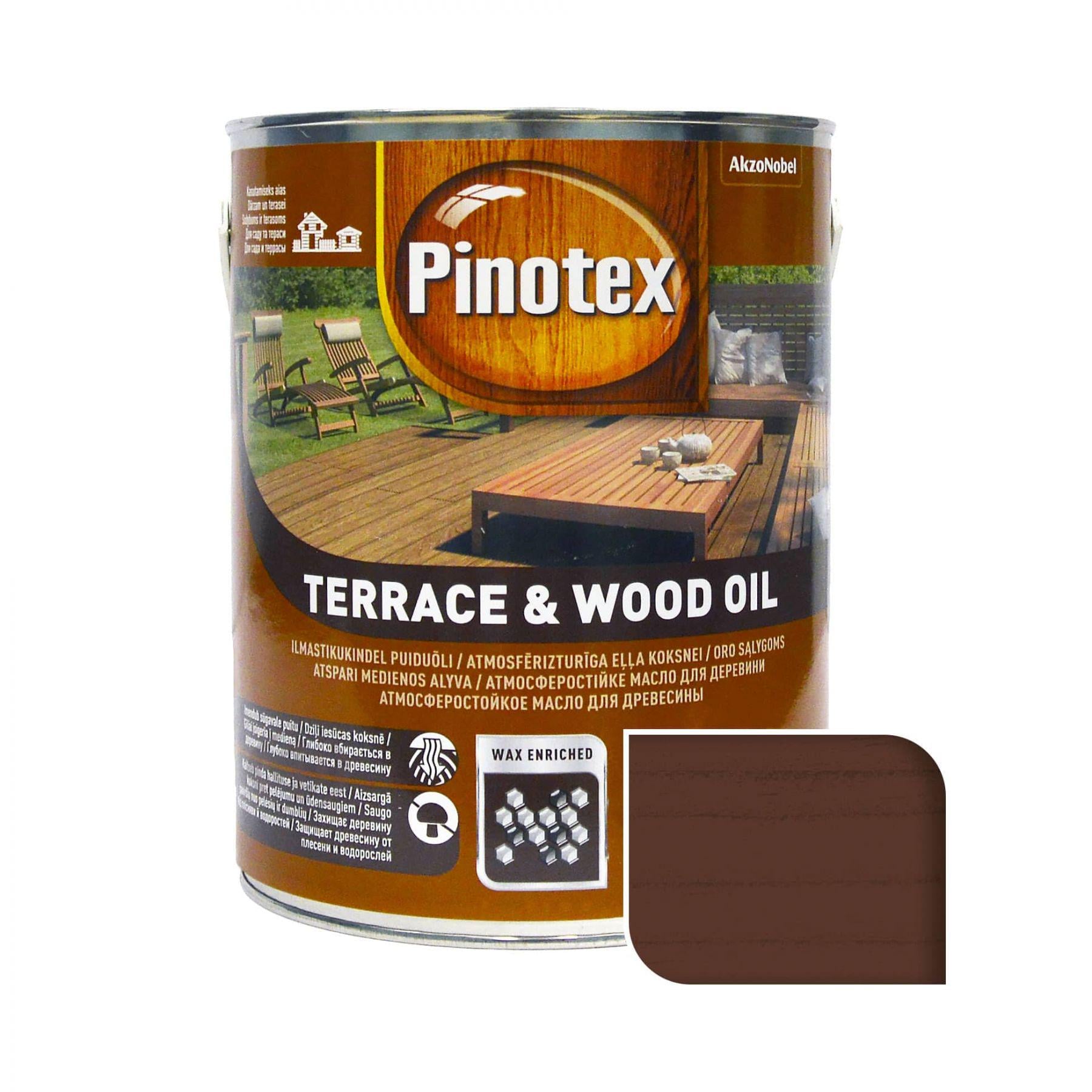 Масло для дерева Pinotex Terrace & Wood Oil Тиковое дерево 1 л (5302325)