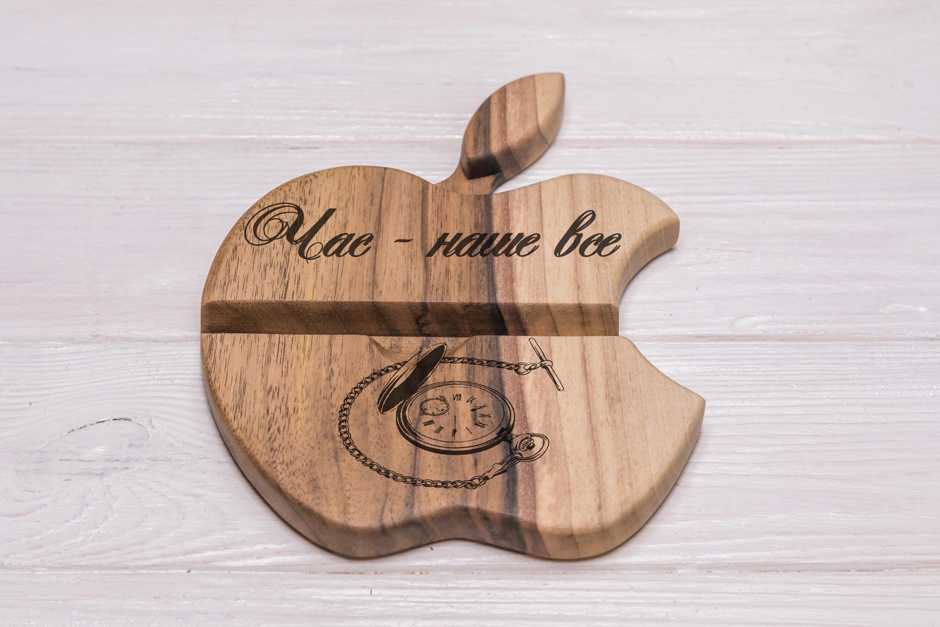 Подставка-держатель EcoWalnut для телефона планшета с логотипом (EW-4)