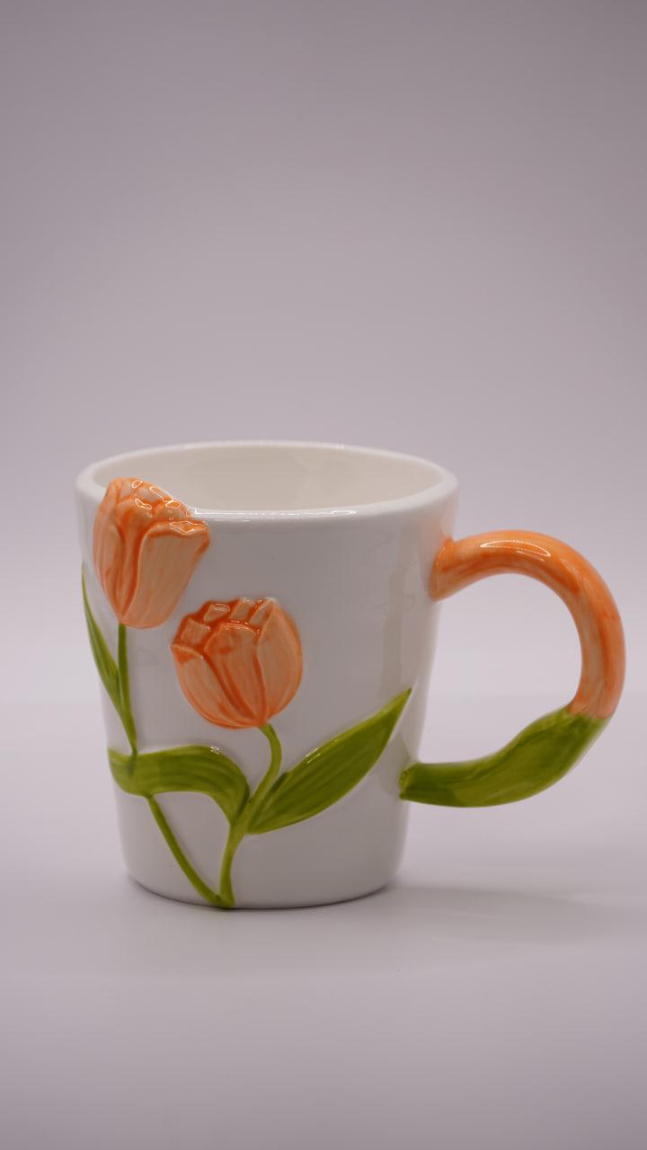 Кружка керамическая Фан-тюльпан 320 мл Оранжевый (910) Кружка керамическая Фан-тюльпан 320 мл Оранжевый (910)