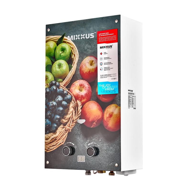 Газова колонка MIXXUS GWH-0310 BASIC GLASS димохідна 10 л/хв панель зі скла з малюнком (WH0024) - фото 3 Газова колонка MIXXUS GWH-0310 BASIC GLASS димохідна 10 л/хв панель зі скла з малюнком (WH0024) - фото 3