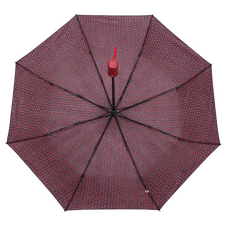 Зонтик складной автомат Hearts 8 спиц купол 110 см Red (30258) - фото 5 Зонтик складной автомат Hearts 8 спиц купол 110 см Red (30258) - фото 5