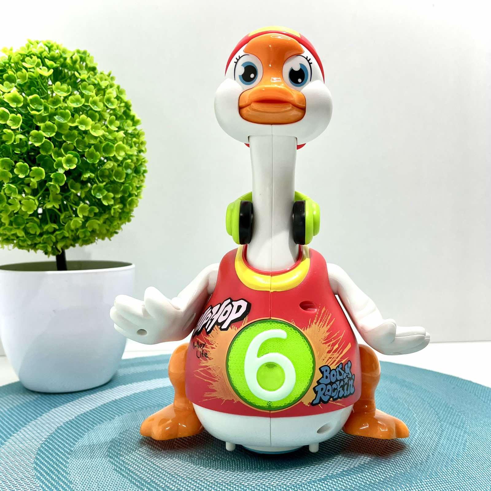 Музыкальная игрушка Hola Гусь хипхопер говорит по-английски/поет хип-хоп песни/подсветки/пляшет Красный (828) Музыкальная игрушка Hola Гусь хипхопер говорит по-английски/поет хип-хоп песни/подсветки/пляшет Красный (828)