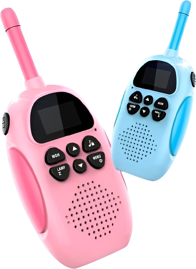 Комплект детских раций Walkie Talkies x23 радиус 3 км с фонариком на экране на аккумуляторе зарядка от USB 2 шт. (1065-12)