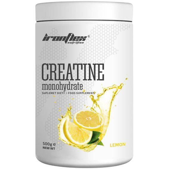 Креатин моногідрат IronFlex Creatine Monohydrate 500 г 200 порцій Lemon