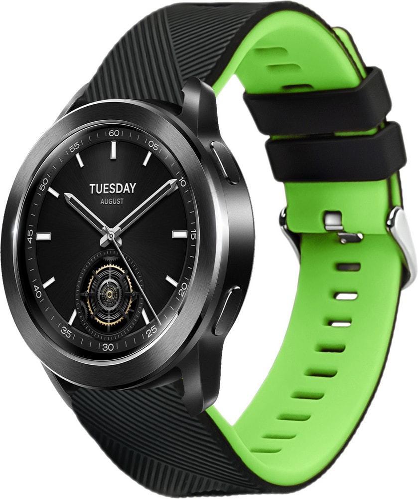 Ремешок Luminic для Xiaomi Watch S3 Black/Green (37160-4A)