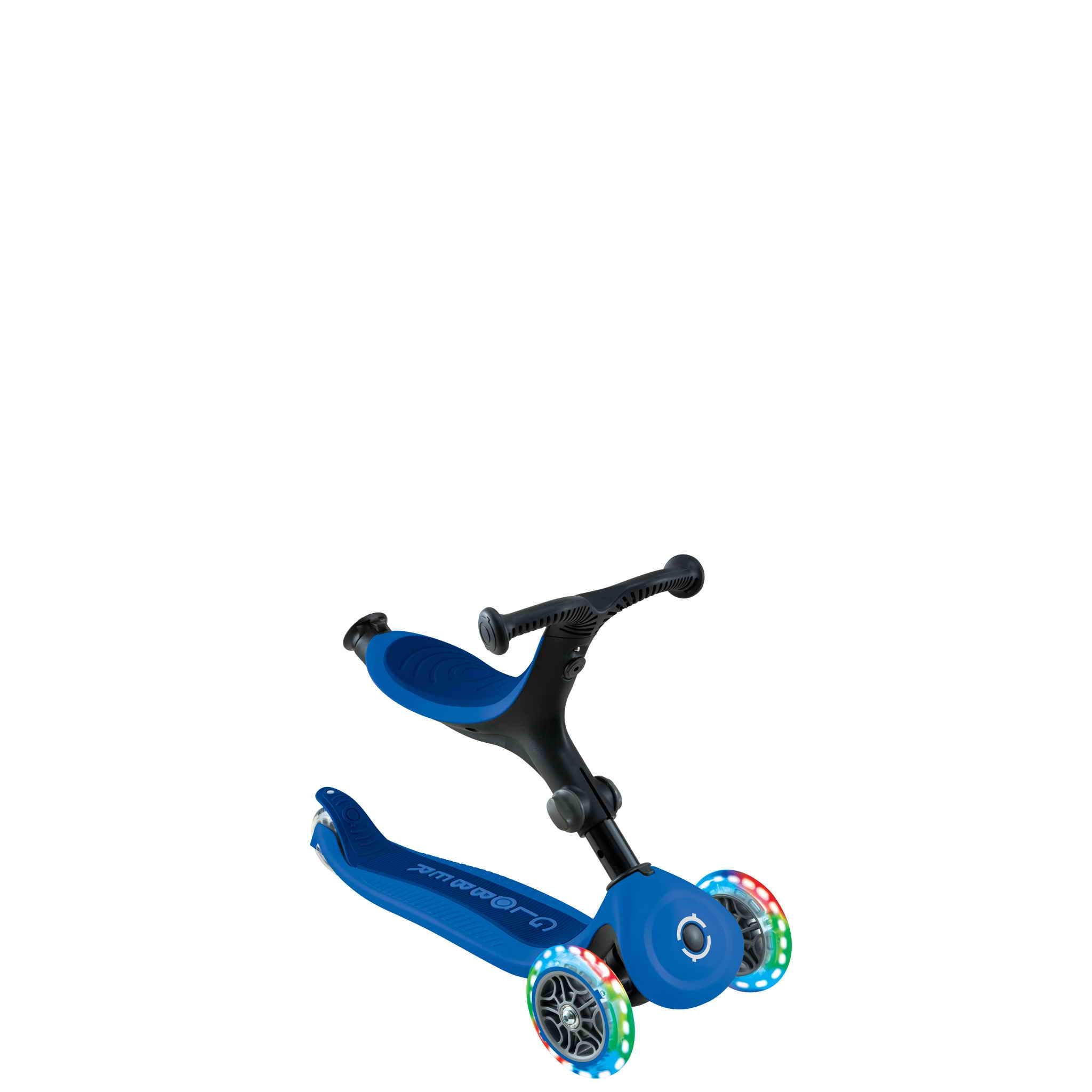 Самокат Globber-Go Up Active Lights Navy Blue - фото 2 Самокат Globber-Go Up Active Lights Navy Blue - фото 2