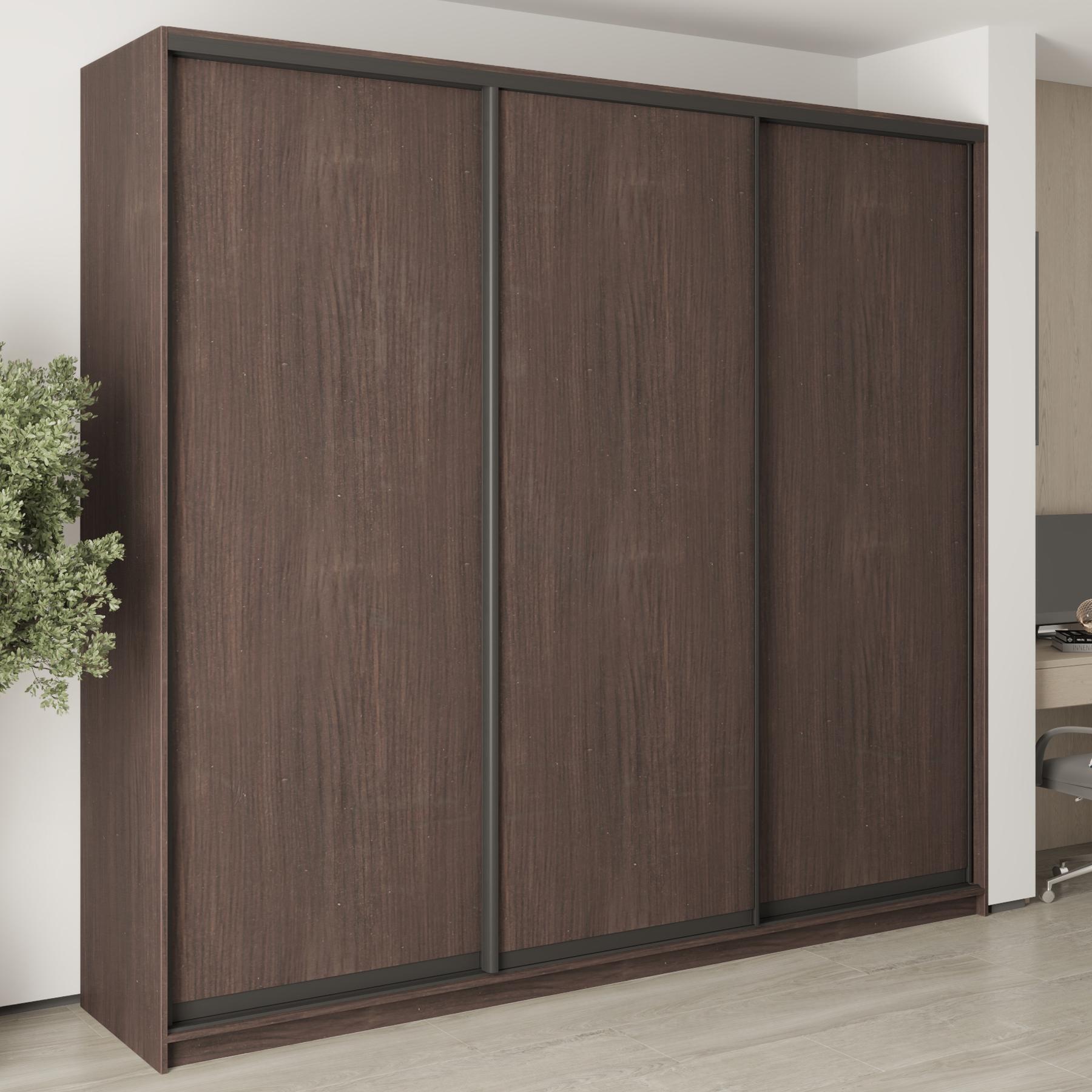 Шкаф-купе трехдверный MebelStar Уни BG 3 ДСП 260x45x240 см Дуб ристрето (MBS-7730) Шкаф-купе трехдверный MebelStar Уни BG 3 ДСП 260x45x240 см Дуб ристрето (MBS-7730)