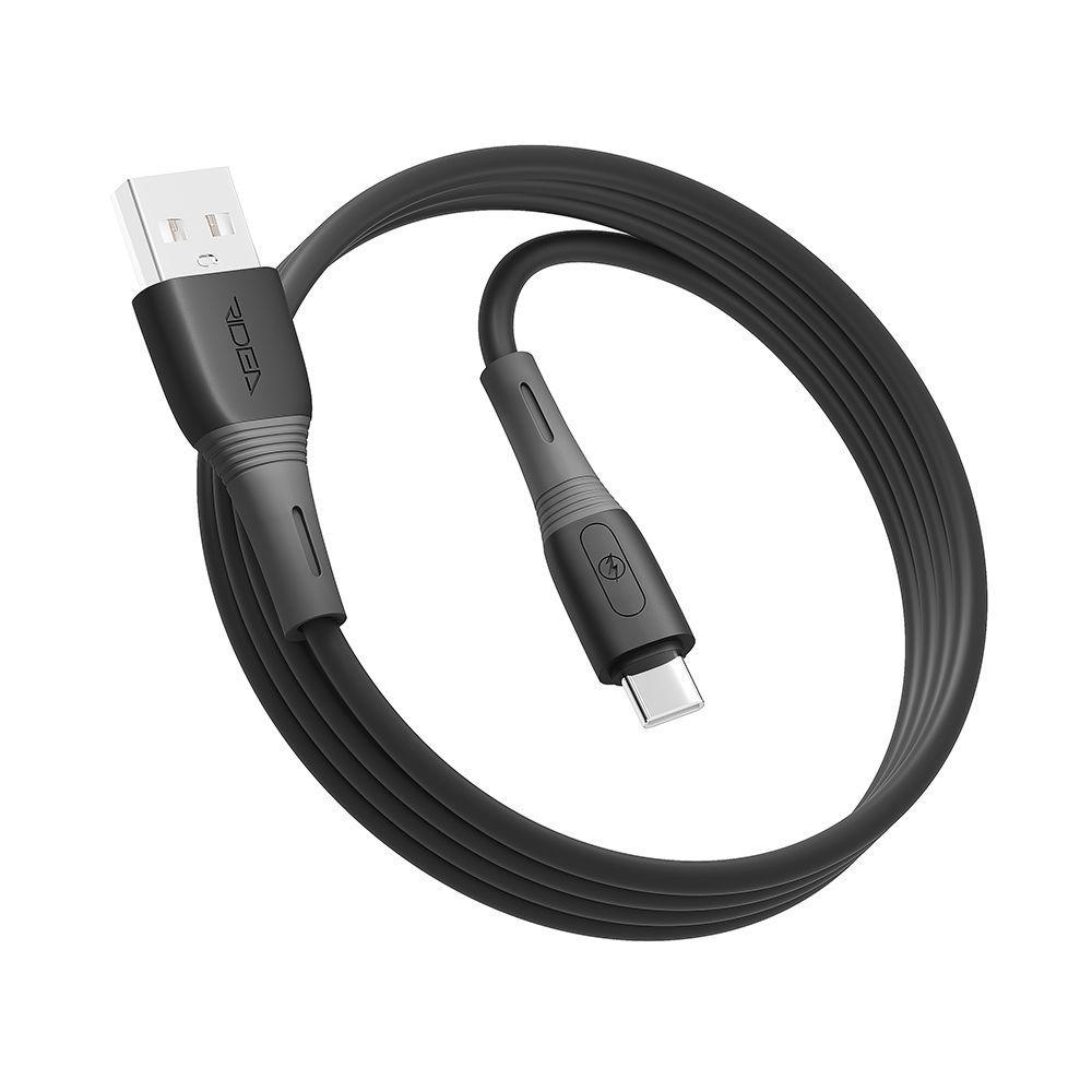 Кабель Ridea RC-M123 Spring 3A USB to Type-C Черный (209-00167)