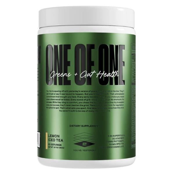 Естественная добавка для спорта ONE OF ONE Greens + Gut Health 360 г 30 порций Lemon Ice Tea (000027324) Естественная добавка для спорта ONE OF ONE Greens + Gut Health 360 г 30 порций Lemon Ice Tea (000027324)