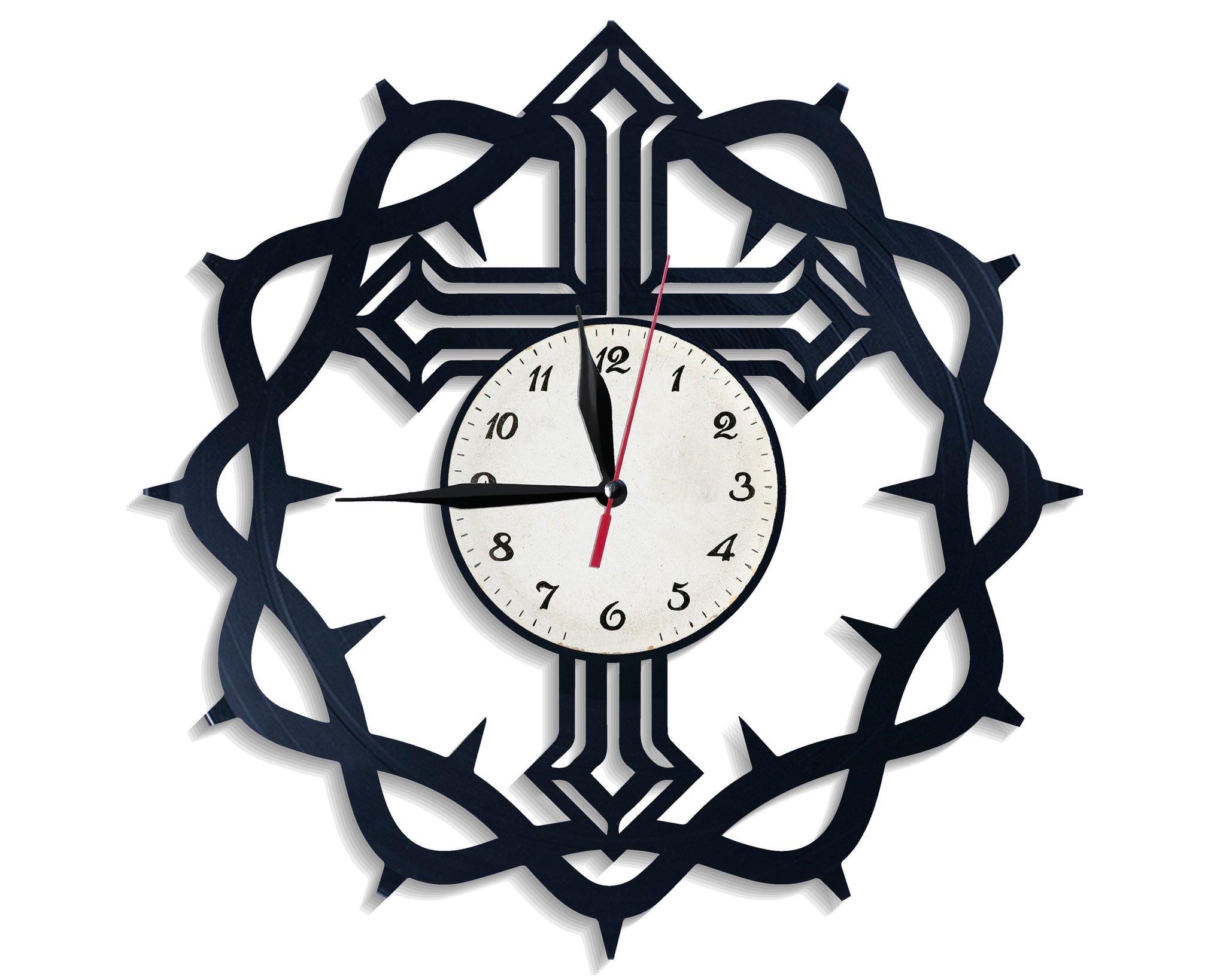 Часы настенные Крест 2573 из виниловой пластинки