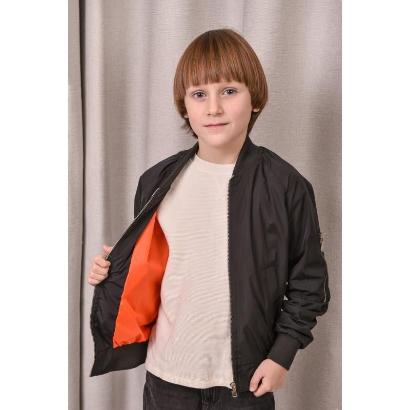 Бомбер для мальчика 140 см Черный (2732763034)