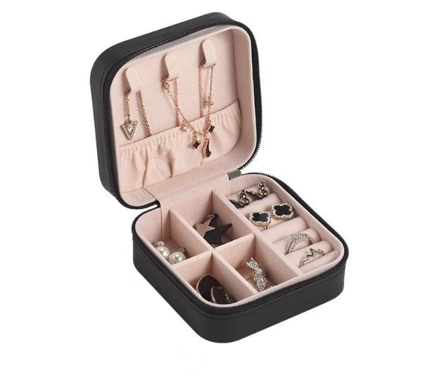 Шкатулка для украшений 10х5х10 см Черный (ШДД-17-4) - фото 1