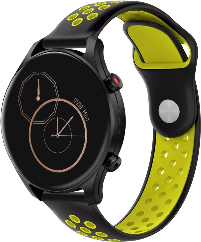 Ремешок Sport для Haylou Smart Watch Solar LS05 Black Yellow (26158-61)