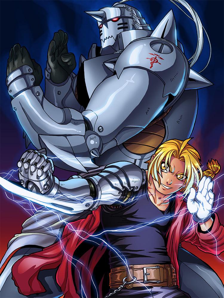 Алмазная мозаика SHLab Fullmetal Alchemist Brotherhood Вышивка SHS-40400 Полная выкладка 30x40 см (40400)