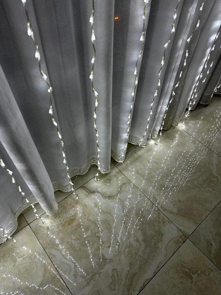 Гірлянда штора Водоспад 240 LED 2х2 м Білий холодний (5888)