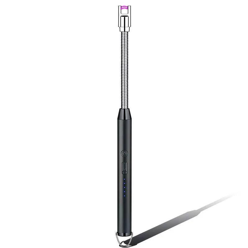 Запальничка електроімпульсна акумуляторна BBQ Lighter 360° 25,5х1,5 см Чорний (2694176954)