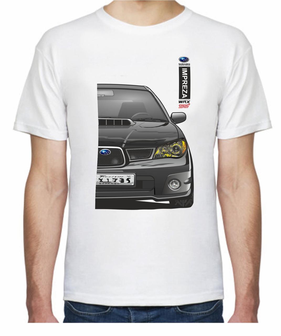 Футболка мужская Avtolife Subaru WRX STI F 205208 M Черный/Белый (2496438552)