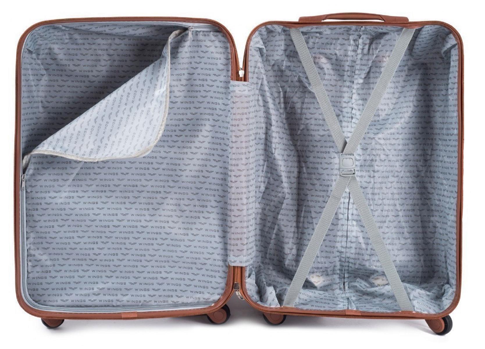 Чемодан пластиковый WINGS 402 микро Бордовый (Wp00437) - фото 4 Чемодан пластиковый WINGS 402 микро Бордовый (Wp00437) - фото 4