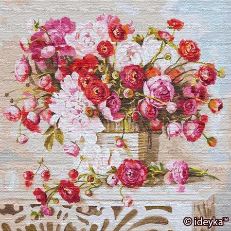 Набор для росписи по номерам Идейка Букет воспоминаний (big) 50х50 см (КНО13120-mt)