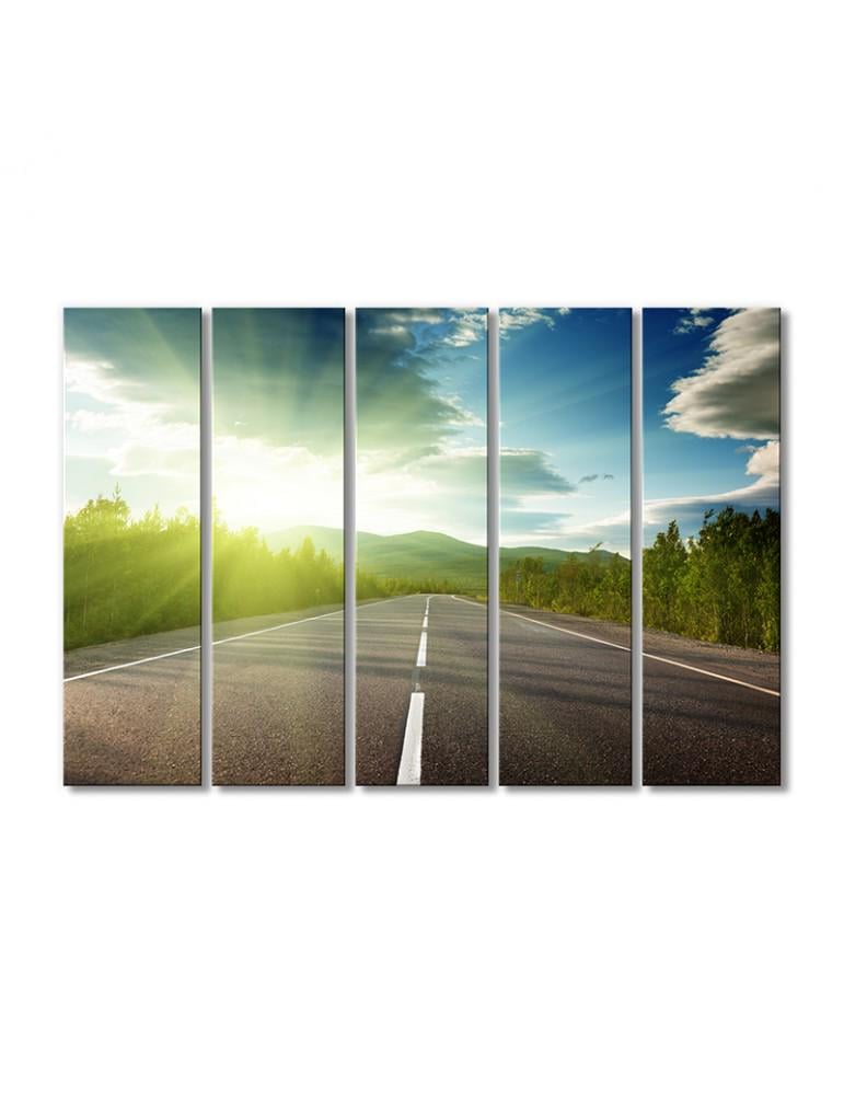 Картина модульная Путь в неизвестность 5 модулей 90x135 см