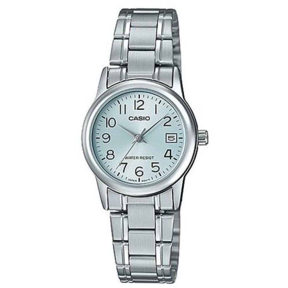 Наручний годинник жіночий Casio LTP-V002D-2BUDF d 25 мм Срібний/Блакитний (2458901374) - фото 1 Наручний годинник жіночий Casio LTP-V002D-2BUDF d 25 мм Срібний/Блакитний (2458901374) - фото 1