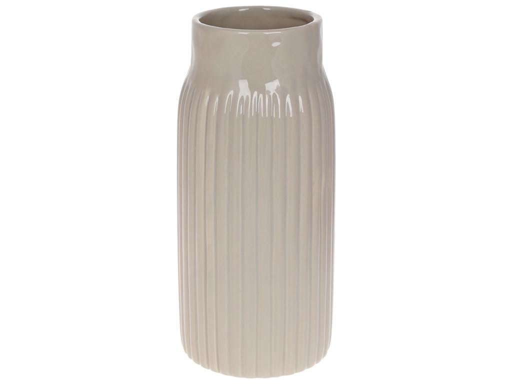 Ваза 26 см Бежевый глянецевый (BDI-733-531) - фото 1 Ваза 26 см Бежевый глянецевый (BDI-733-531) - фото 1