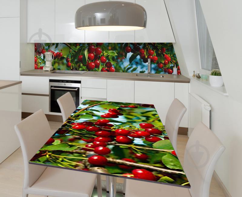 Наклейка 3Д виниловая на стол Zatarga «Вишнёвое обилие» 600х1200 мм (Z183435st) Наклейка 3Д виниловая на стол Zatarga «Вишнёвое обилие» 600х1200 мм (Z183435st)