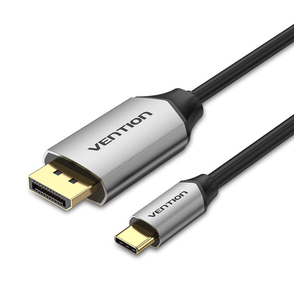 Кабель мультимедійний Vention USB-C/DisplayPort 4K 1,5 м Чорний (CGZBG)