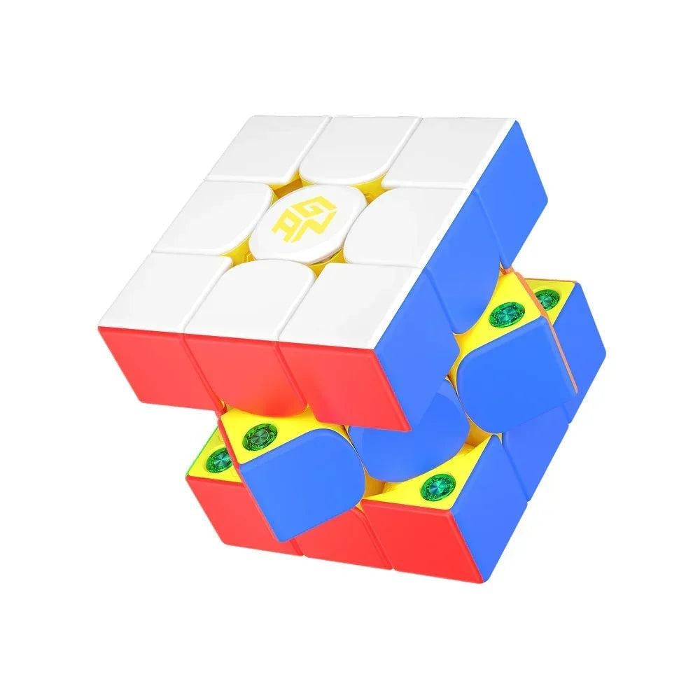 Головоломка кубик-рубік GanCube 3х3 GAN 356 ME магнітний Golden (GAN356MEG)