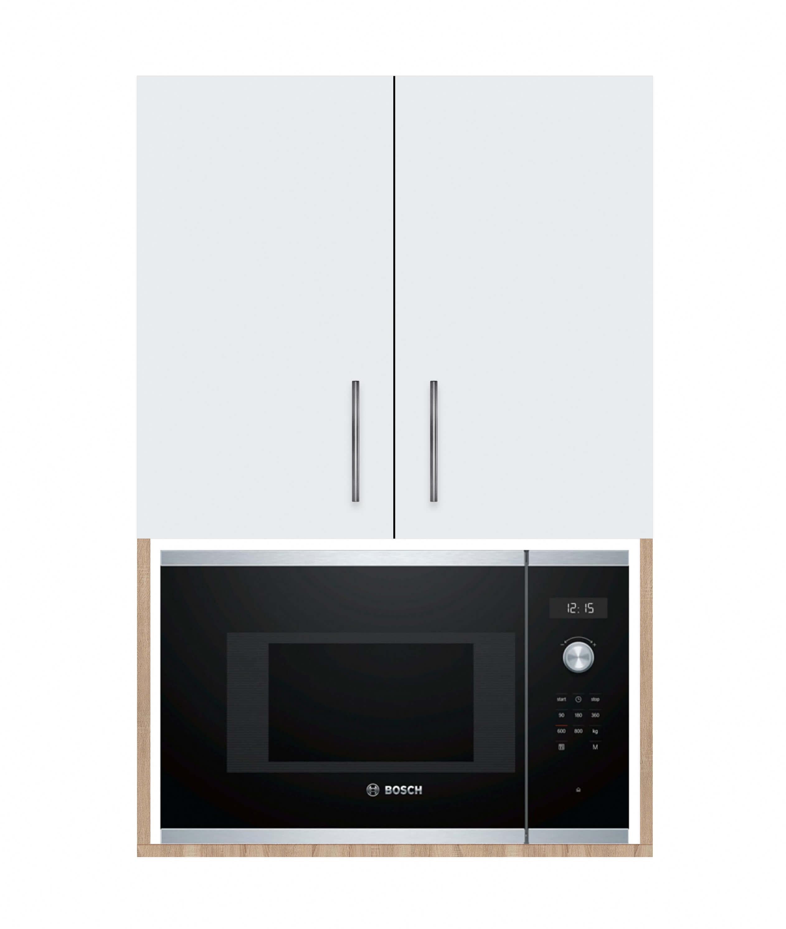 Шкаф закрытый МАКСИ-МЕБЕЛЬ двухдверный под МВ печь 500 Дуб сонома/Белый гладкий (70013) Шкаф закрытый МАКСИ-МЕБЕЛЬ двухдверный под МВ печь 500 Дуб сонома/Белый гладкий (70013)