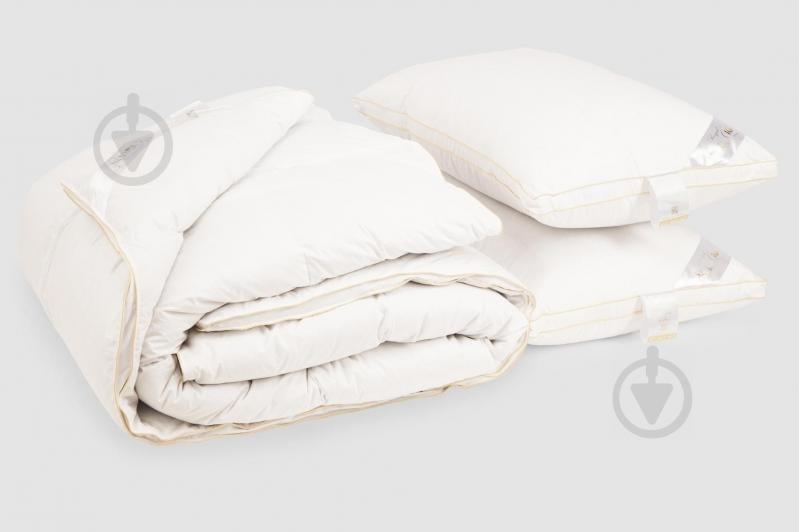 Комплект IGLEN Climate-comfort Royal Series одеяло белый пух Зимнее 110х140 см и 1 подушка 50х70 см Белый (11014010WRS50701WRS) Комплект IGLEN Climate-comfort Royal Series одеяло белый пух Зимнее 110х140 см и 1 подушка 50х70 см Белый (11014010WRS50701WRS)