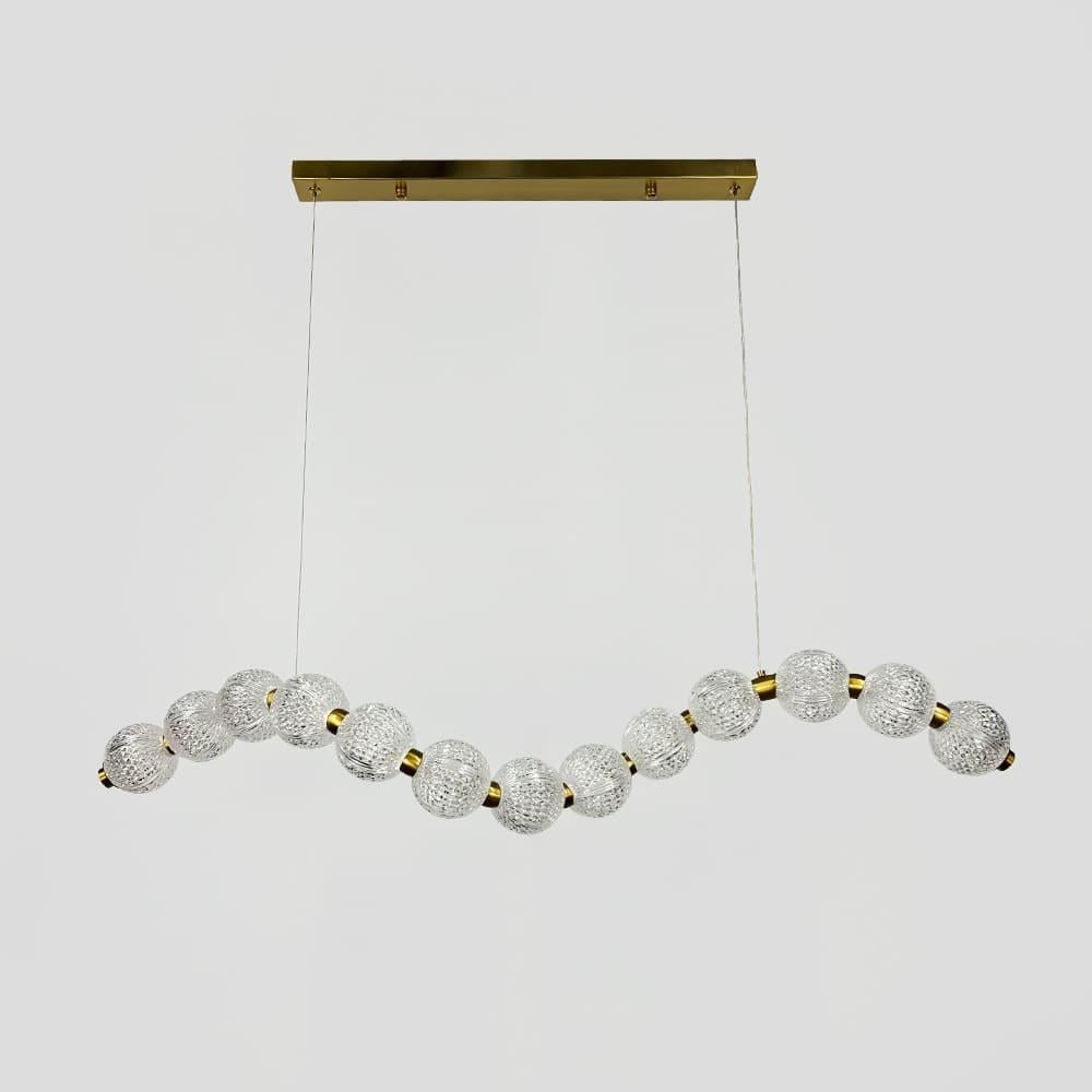 Светильник линейный LED с деревянным декором 118 см Черный (H40L-1200 BK)