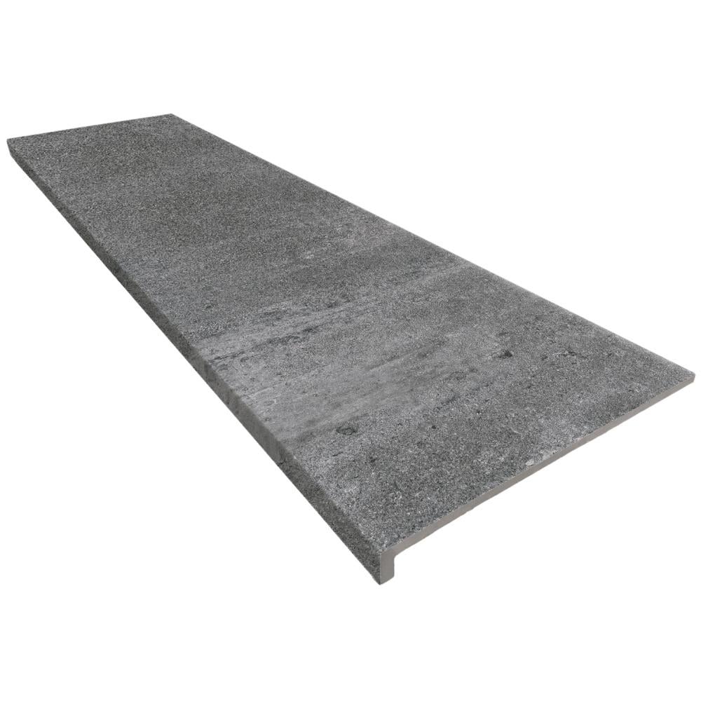 Ступенька клинкерная; керамогранит Peldano Recto Opera Iron графитовая 30x1200x330 мм (004629)