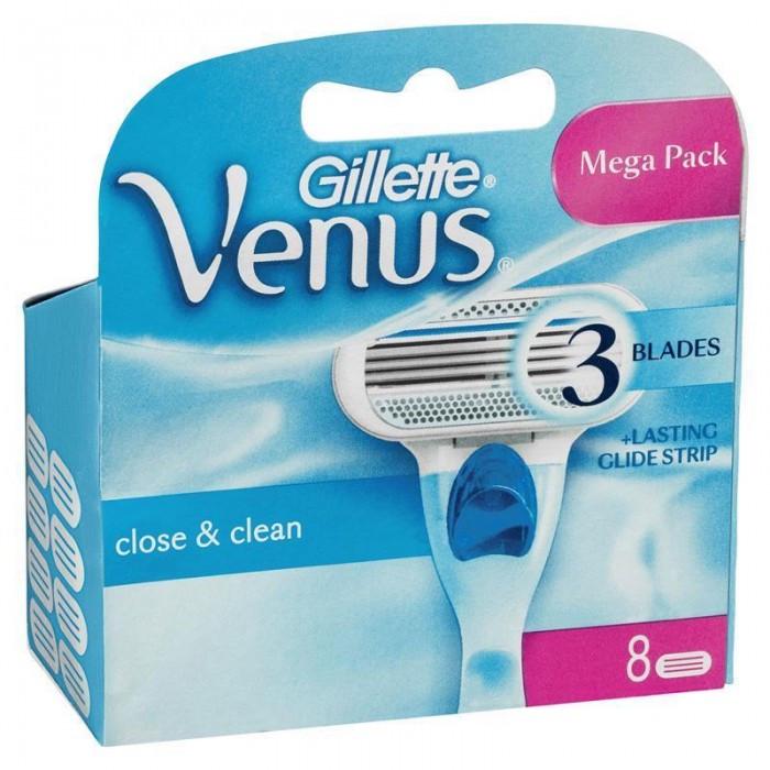 Сменные кассеты для бритья Gillette Venus Close & Clean 8 шт. (GVCC8)