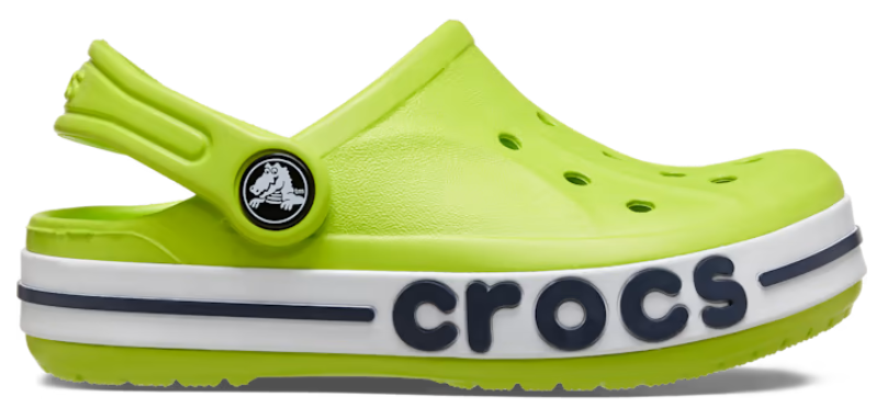 Кроксы Crocs Bayaband Clog С6 р. 23 13,5/14 см Lime Punch/Navy (207019) - фото 1