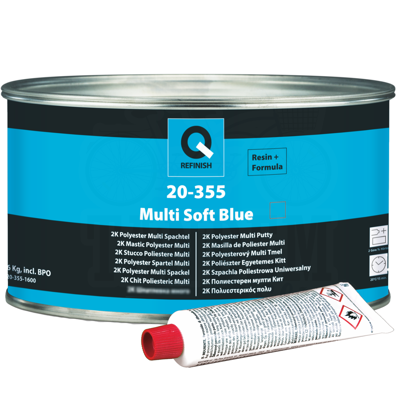 Шпатлевка полиэфирная многофункциональная Q-REFINISH 20-355 MULTI SOFT 1,6 кг Шпатлевка полиэфирная многофункциональная Q-REFINISH 20-355 MULTI SOFT 1,6 кг