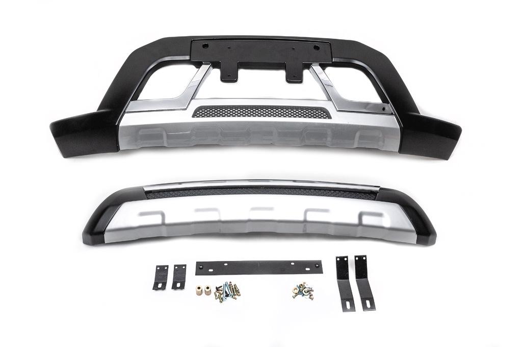 Передня і задня накладки Cixtai для Mitsubishi Pajero Sport 2008-2015 рр. abs-пластик