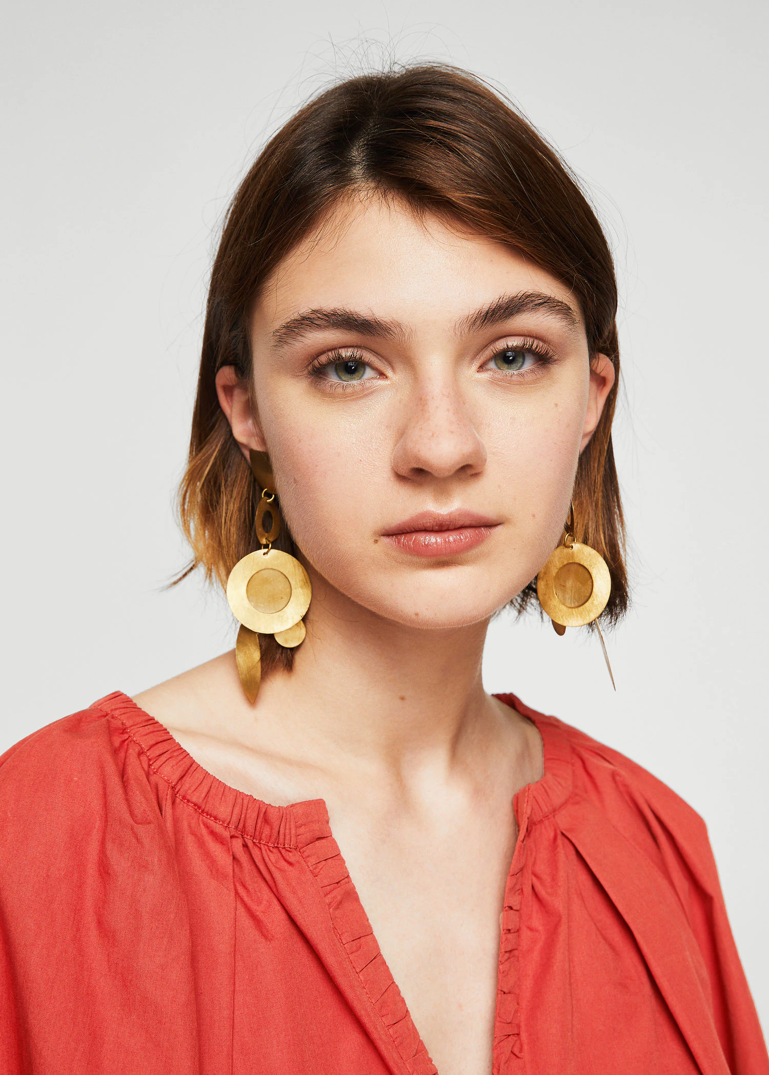 Блузка Mango M Темно-пурпурный (2000000829029) - фото 4 Блузка Mango M Темно-пурпурный (2000000829029) - фото 4