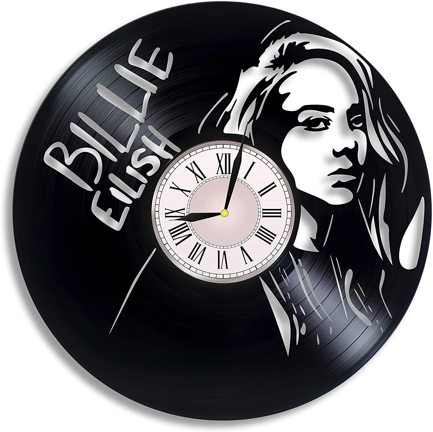 Часы настенные Billie Eilish 2951 из виниловой пластинки