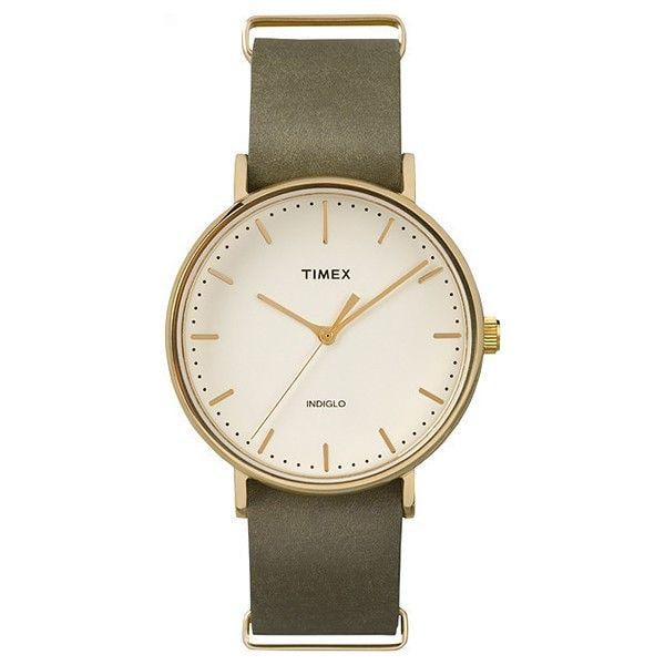 Наручний годинник чоловічий Timex Weekender Fairfield кварцевий Gold (Tx2p98000)