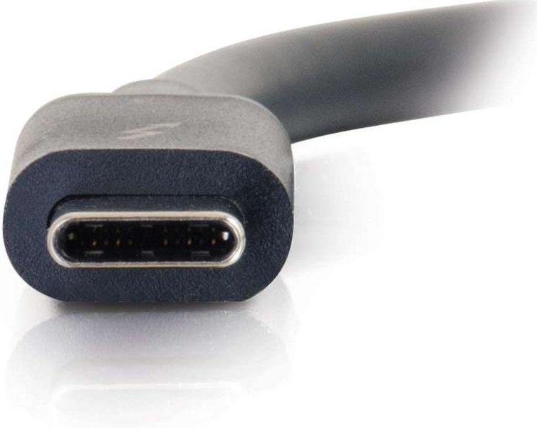 Кабель для передачі даних C2G USB-C - Thunderbolt 3 0,5 м Чорний (CG88837) - фото 4